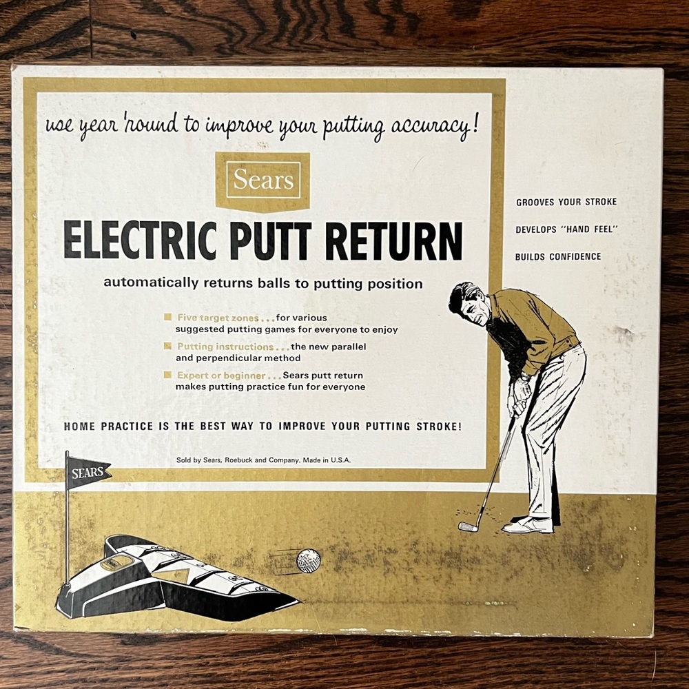 Vintage 1960s Electric putt return. NWT. Never used or taken out of the box.